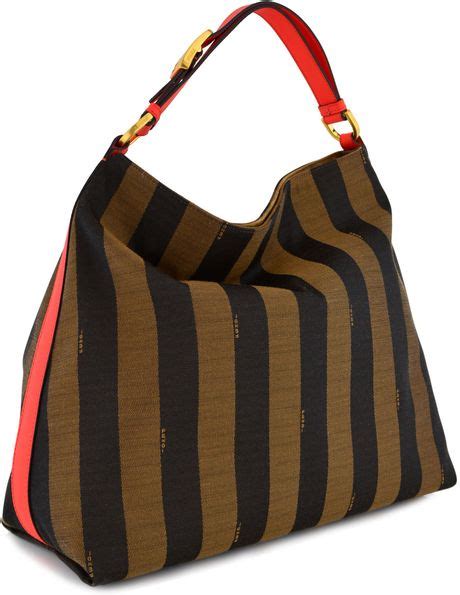 fendi pequin large striped hobo bag|Large Roll .